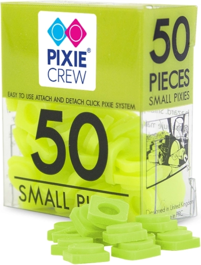 Pixie Crew kleine siliconen pixels neon groen (ca. 50 stuks)