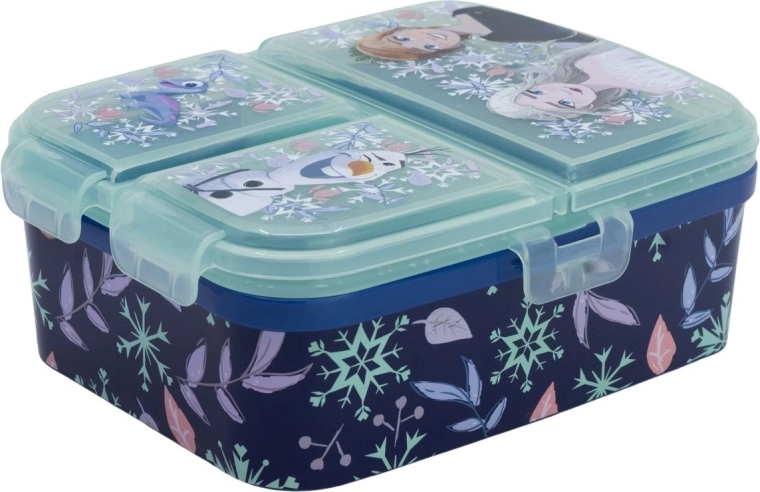 Stor XL lunchtrommel met vakjes Frozen