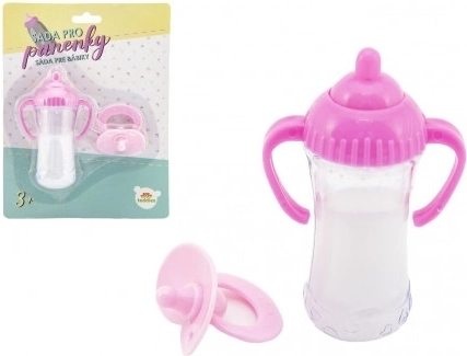 Set voor poppen - fles en speen