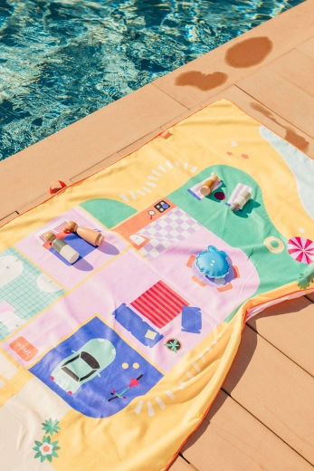 Quut kinderhanddoek 2-in-1 poppenhuis M 140 × 70 cm