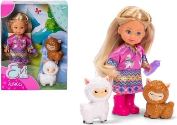 Evi Love-pop met alpaca's