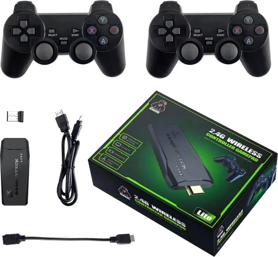 RENEW FORCE retro gameconsole voor tv met twee controllers
