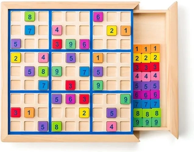 Houten sudokubord