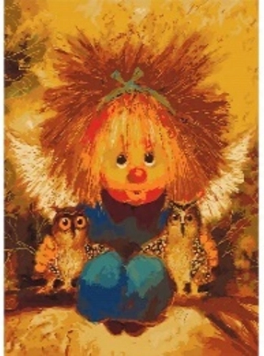 Norimpex Schilderen op nummer Man met uilen 40 × 50 cm