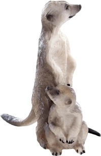 Suricata-figuur – realistische plastic decoratie