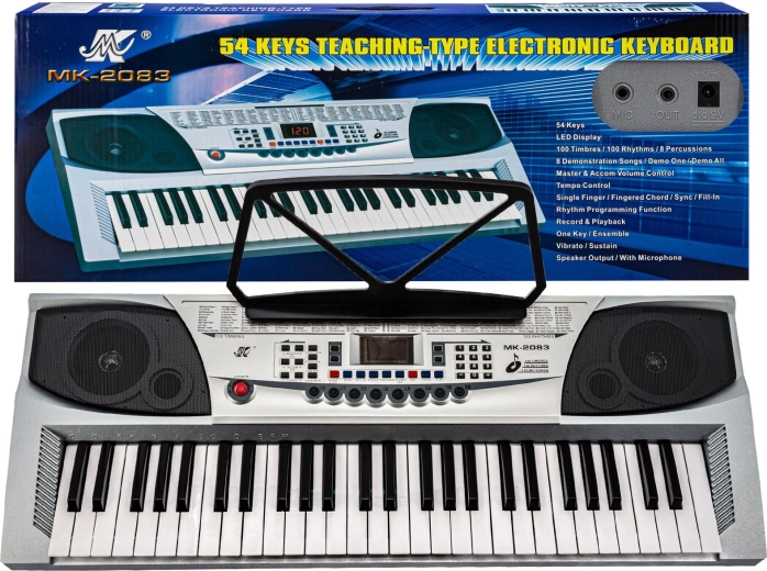Elektronisch keyboard voor kinderen met 54 toetsen, 100 ritmes en microfoon