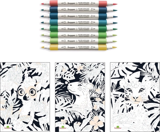 Artissimo schilderen met acrylstiften op nummer – jungle