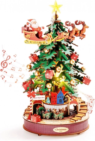 Kerstmelodie boom speeldoos