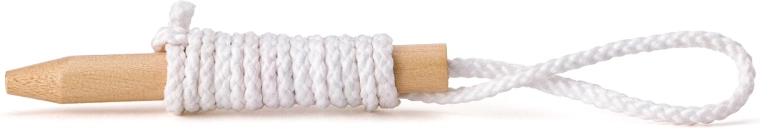 Houten naald met koord voor gemakkelijk rijgen