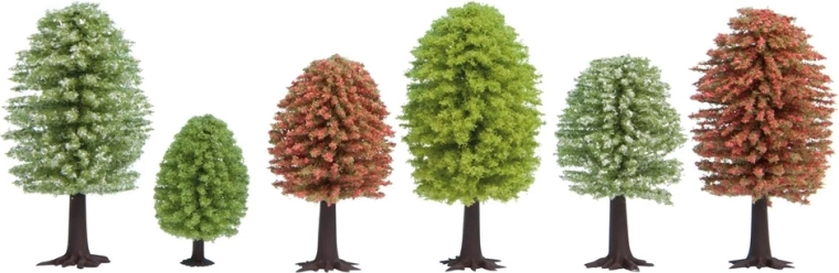 Noch lentebomen – set van 10 stuks (5–9 cm)