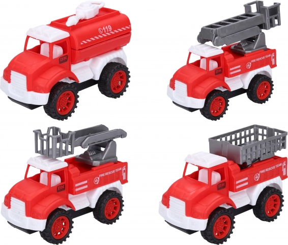 Set van 4 brandweerauto’s