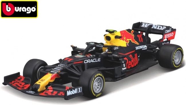 Modelauto Red Bull Racing RB16B 2021 Sergio Pérez 1:43 van Bburago – Met helm