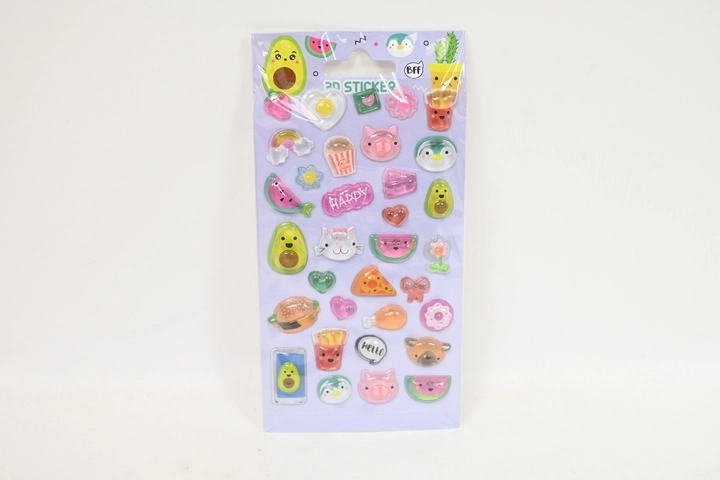 Stnux puffy 3D-stickers Yummy - 1 stuk