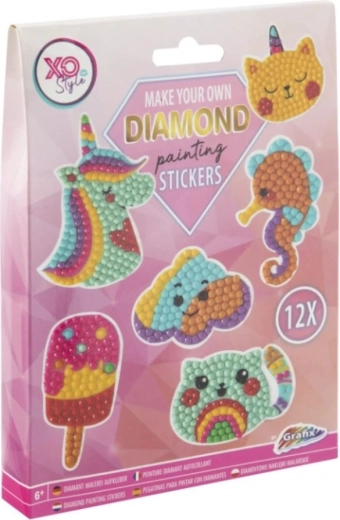 Stickervellen met Diamant Schilderen Eenhoorn 12 stuks