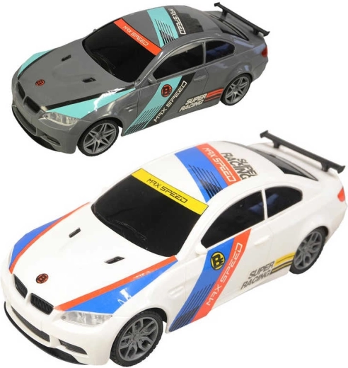 Plastic raceauto met vliegwiel 25 cm - 1 stuk