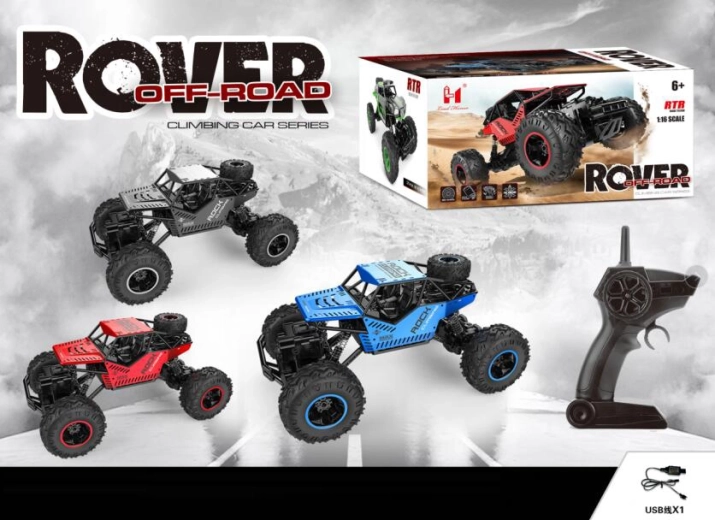 Terrein RC-auto met afstandsbediening 4x4 met accu 1:16