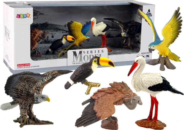 Set van figuren Vogels van de wereld - 5 stuks
