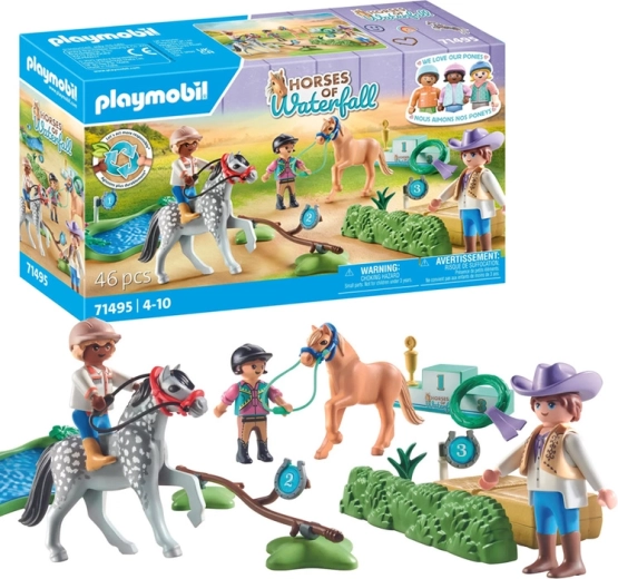 Playmobil Horses of Waterfall ponytoernooi met hindernissen