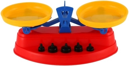 Lesweegschaal voor speels leren van balans