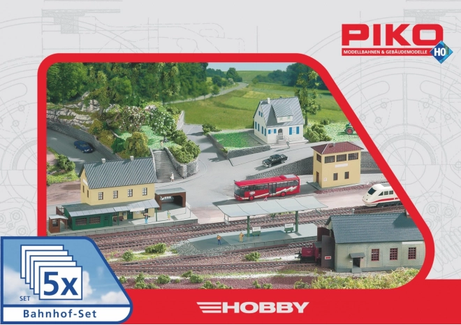 Piko Hobby bouwset station Neustadt, 5 delen