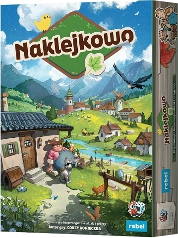 Rebel Naklejkowo: Cozy Stickerville – gezinsvriendelijk coöperatief stickerspel
