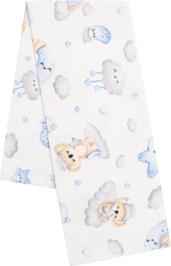 Flanellen luier met print New Baby koala blauw