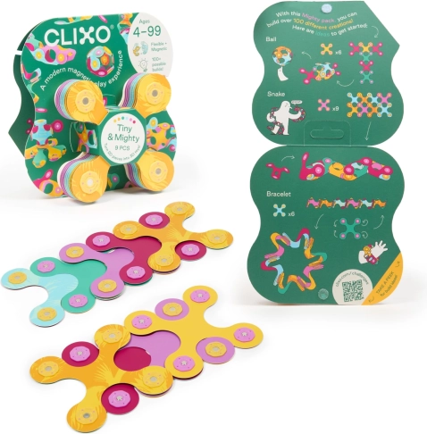 Clixo Tiny & Mighty Jungle – magnetische bouwset 9 stuks