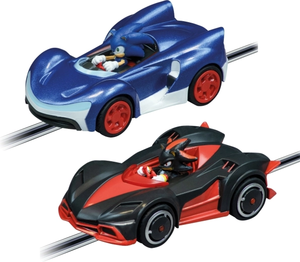 Race tussen Sonic en Shadow