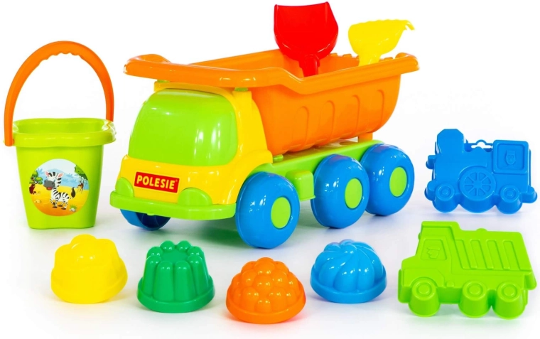 Grote vrachtwagen met kiepbak