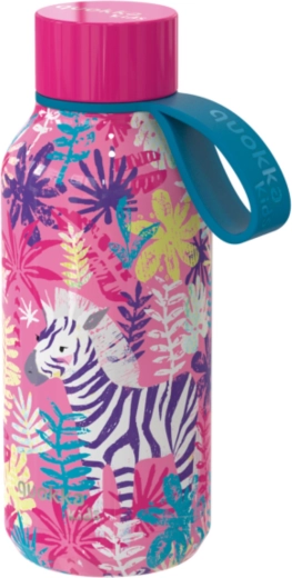 Roestvrijstalen kinder-thermofles Quokka Kids Solid zebra’s met draaglus 330 ml