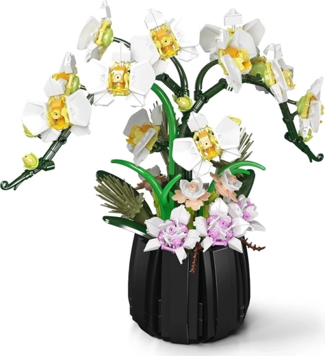 Bloempot van blokjes voor stabiele presentatie