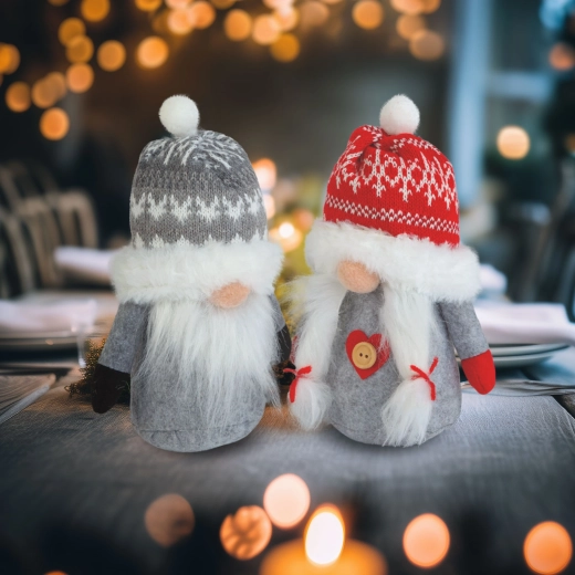 Scandinavische kerstkabouter 20 × 11 × 8 cm - 1 stuk