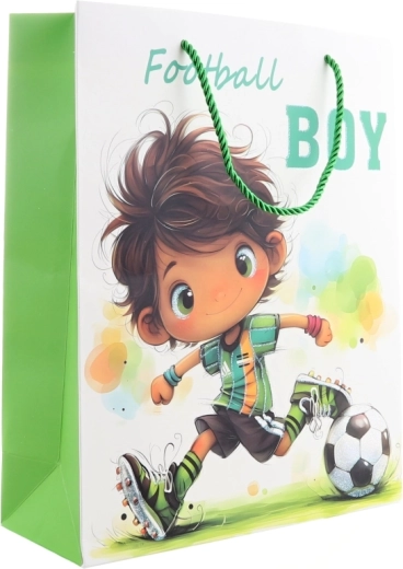 Voetbalmotief dat blij maakt