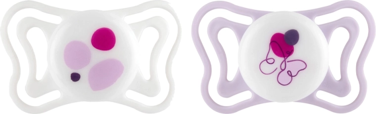 Chicco fopspenen Physioforma Light siliconen orthodontisch roze 2–6 m, 2 stuks