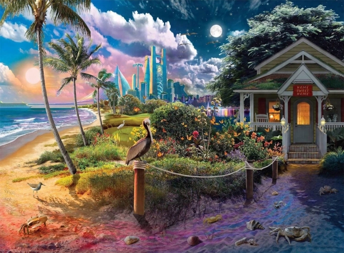 Norimpex Schilderen op nummer Strandhuis 40 × 50 cm