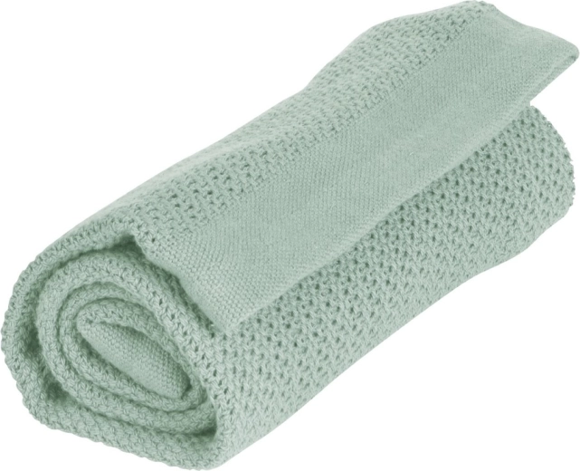 Vinter & Bloom deken Soft Grid Organic sage green