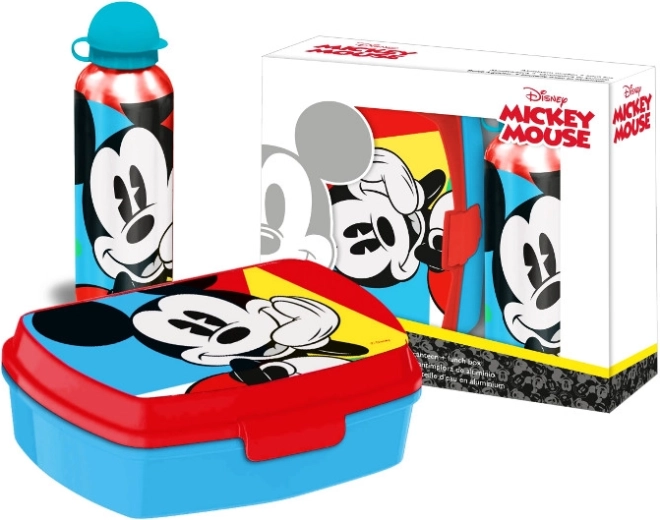 Lunchbox en metalen fles MICKEY MOUSE – kinderset