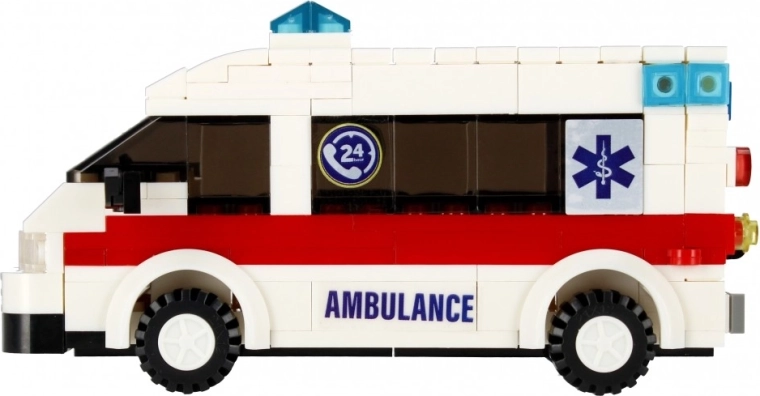 Realistische ambulance met functionele details
