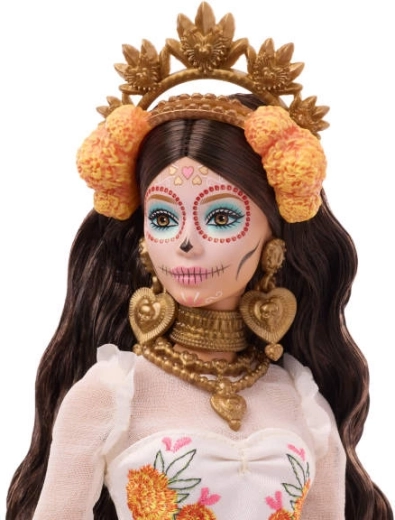 Gedetailleerde accessoires en calavera-make-up