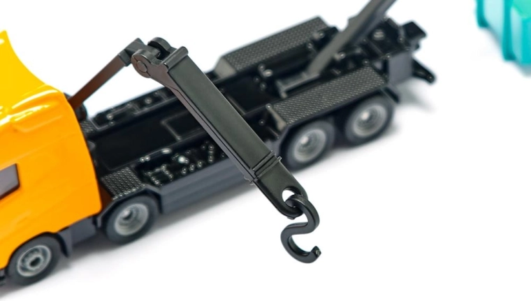 Draaibare kraan met haak voor realistische handling