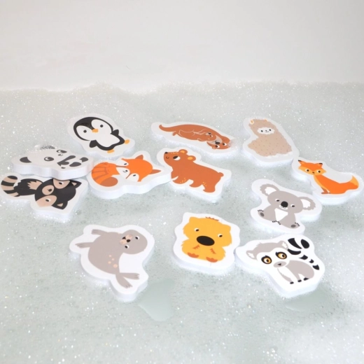 Vrolijke dieren op het water