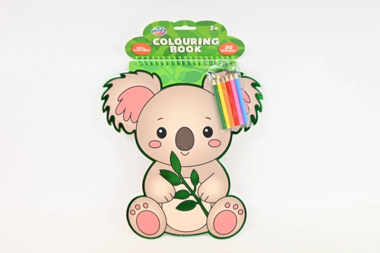 CCG kleurplaten koala (20 vellen) + 6 kleurpotloden