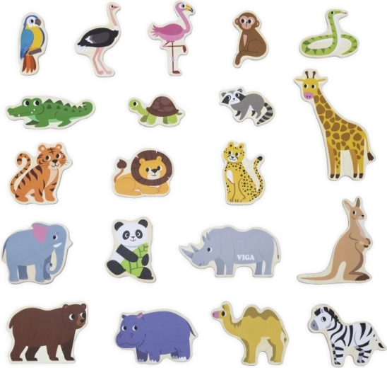 20 magneetjes met dierenmotieven