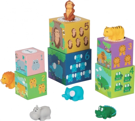 Blokken met Safari-dieren voor kinderen van 2Kids Toys