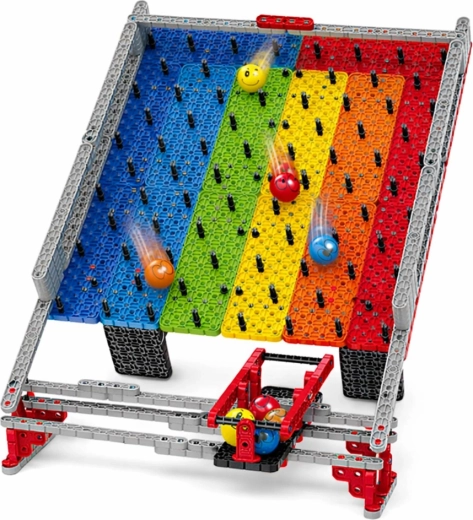 Regenboog speelvlak met obstakels