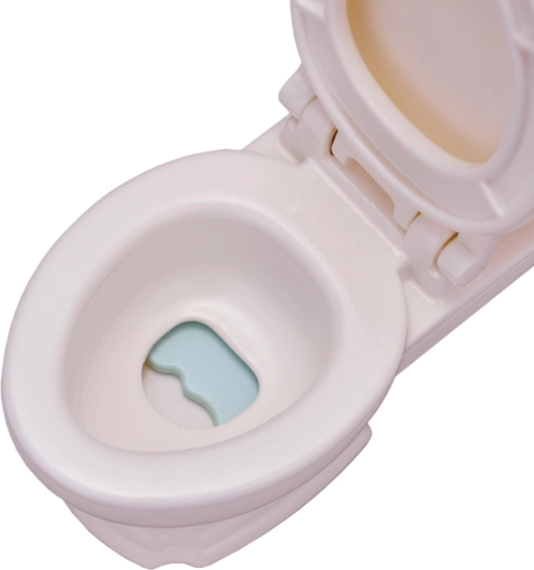 Toilet met opklapbare bril voor realistisch spel