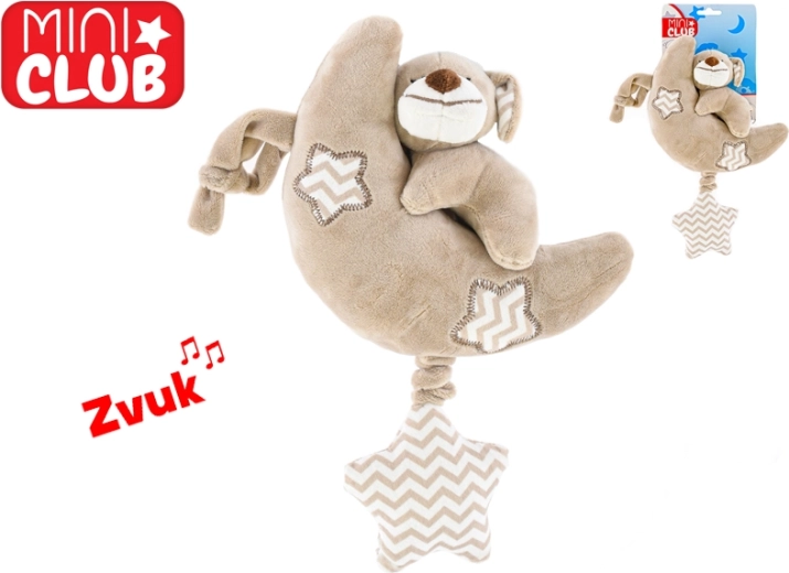 Mini Club maan met hondje – pluche speelgoed met melodie