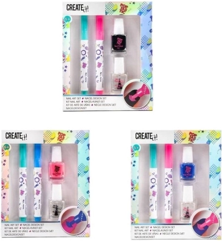 Create It! set van nagellakken en nail art markers voor nagels