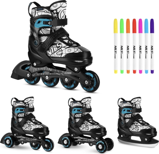 4-in-1: één paar skates voor het hele jaar