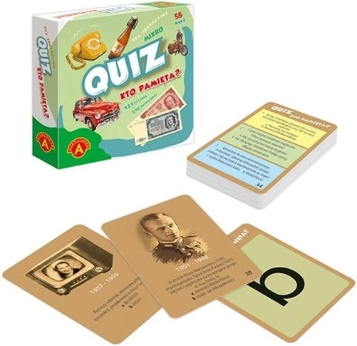Quiz Kto Pamięta? zakelijk educatief spel in zakformaat